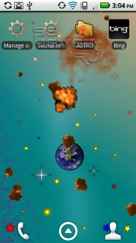 Asteroids Live Wallpaper Free -    ANDROID