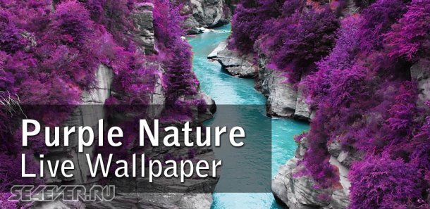 Purple Nature Live Wallpaper - Пурпурная Природа Живые Обои