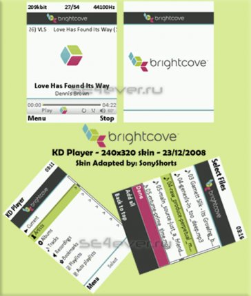 Bright Cove - Skin for KD Player 240x320