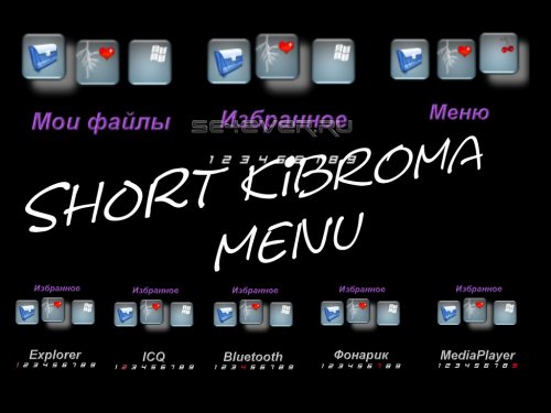 Short Kibroma menu - Menu icons 176x220