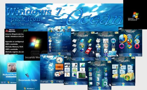 Windows 7 Ocean - Mega Pack 128x160