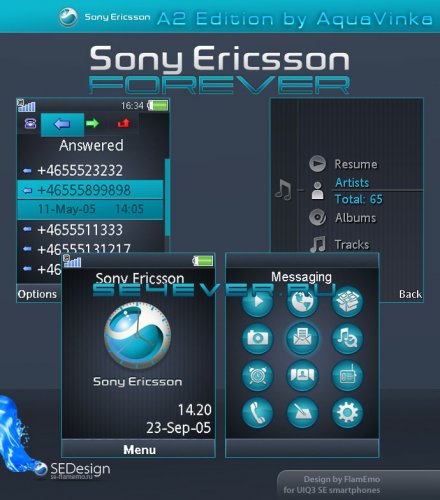 Sony Ericsson Forever - Flash Theme For Sony Ericsson A200