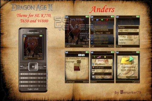 Dragon Age II Anders - a  Sony Ericsson A100 240x320